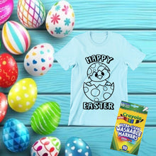 Load image into Gallery viewer, Happy Easter Colour it, Wear it, Wash it T shirts