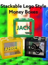 Load image into Gallery viewer, Stackable Lego Style Money Boxes