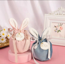 Load image into Gallery viewer, Velvet Bunny Ears Easter Basket