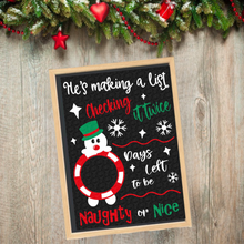 Load image into Gallery viewer, Christmas Countdown Board