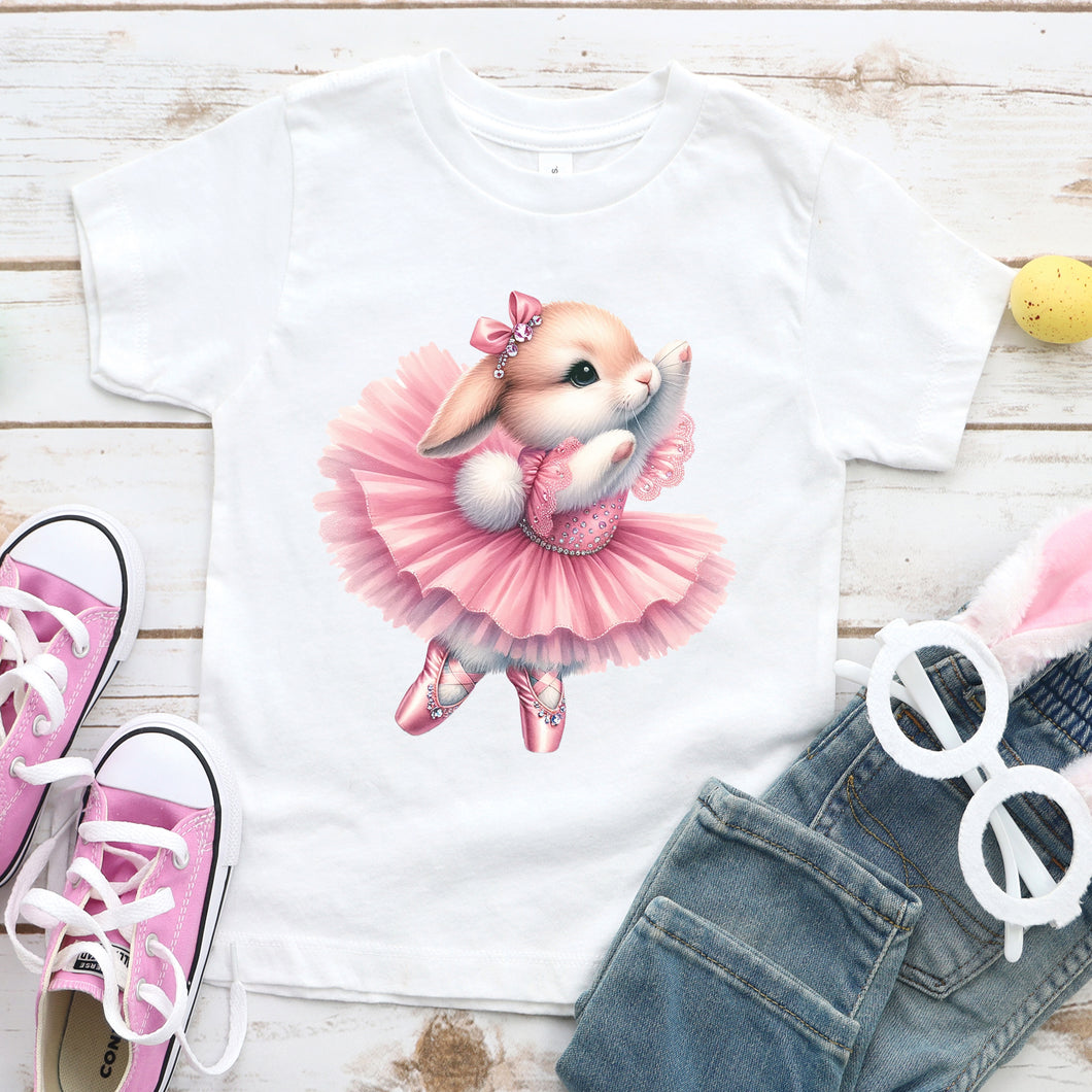 Girls Ballerina Bunny Y-Shirt